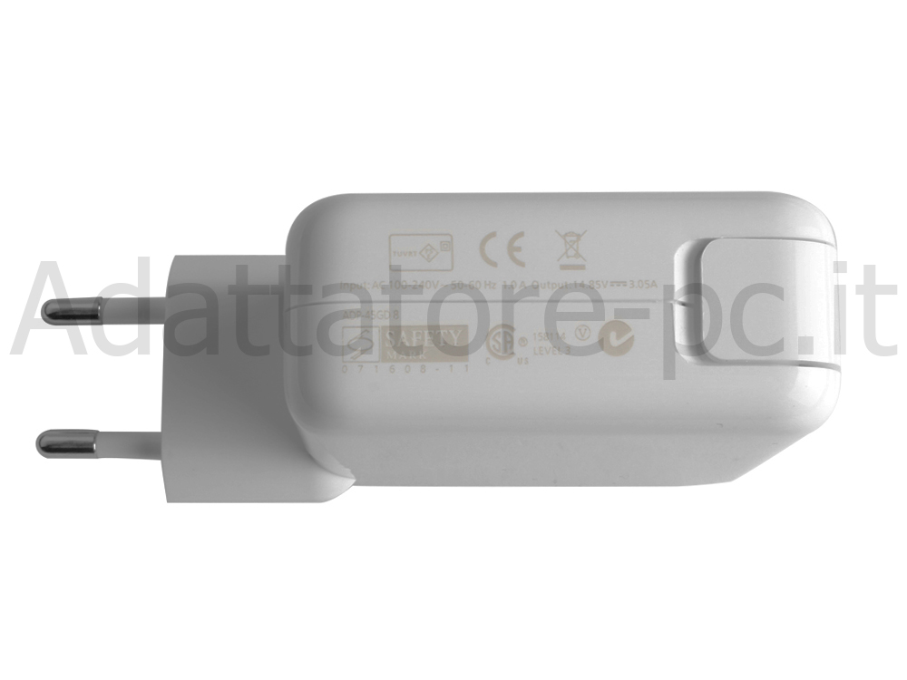 Alimentatore Caricabatterie per Apple MacBook Air 13 inizio 2015 45W