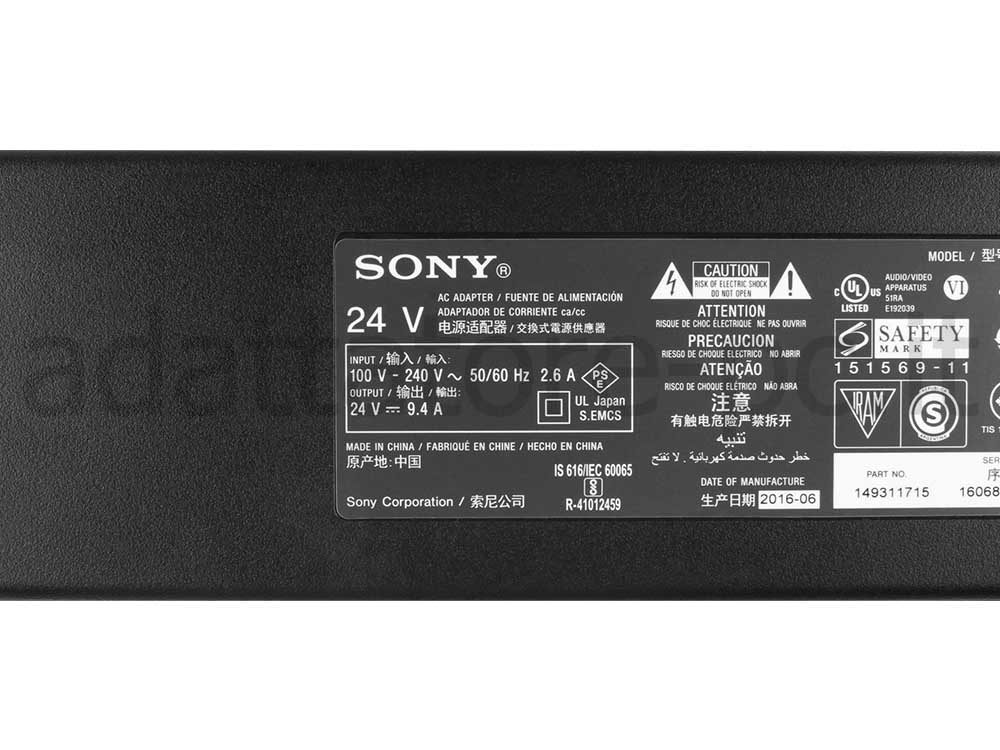 Originale 240W Sony KD-55X9300E KD55X9300E Alimentatore Adattatore