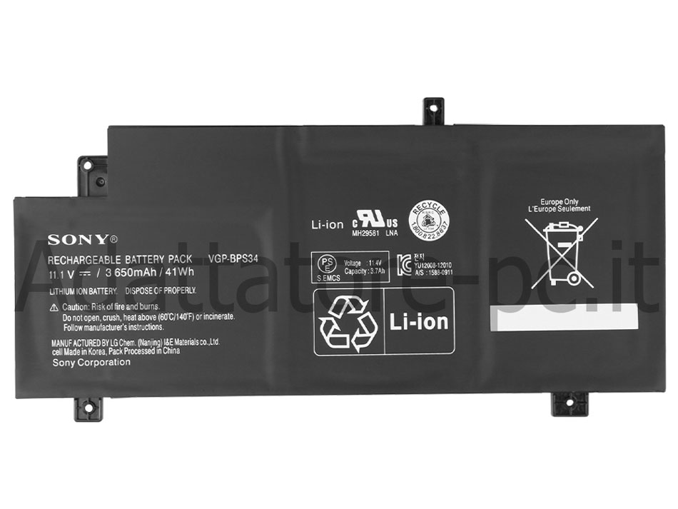 Originale 41Wh Batteria Sony Vaio SVF15A17CDB