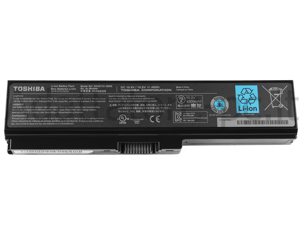 4200mAh Batteria Toshiba A660-BT2N25 A660-BT3G25X A660-BT3N25X