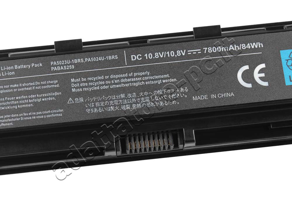 7800mAh 9Cell Toshiba Satellite C50-A I0013 Batteria